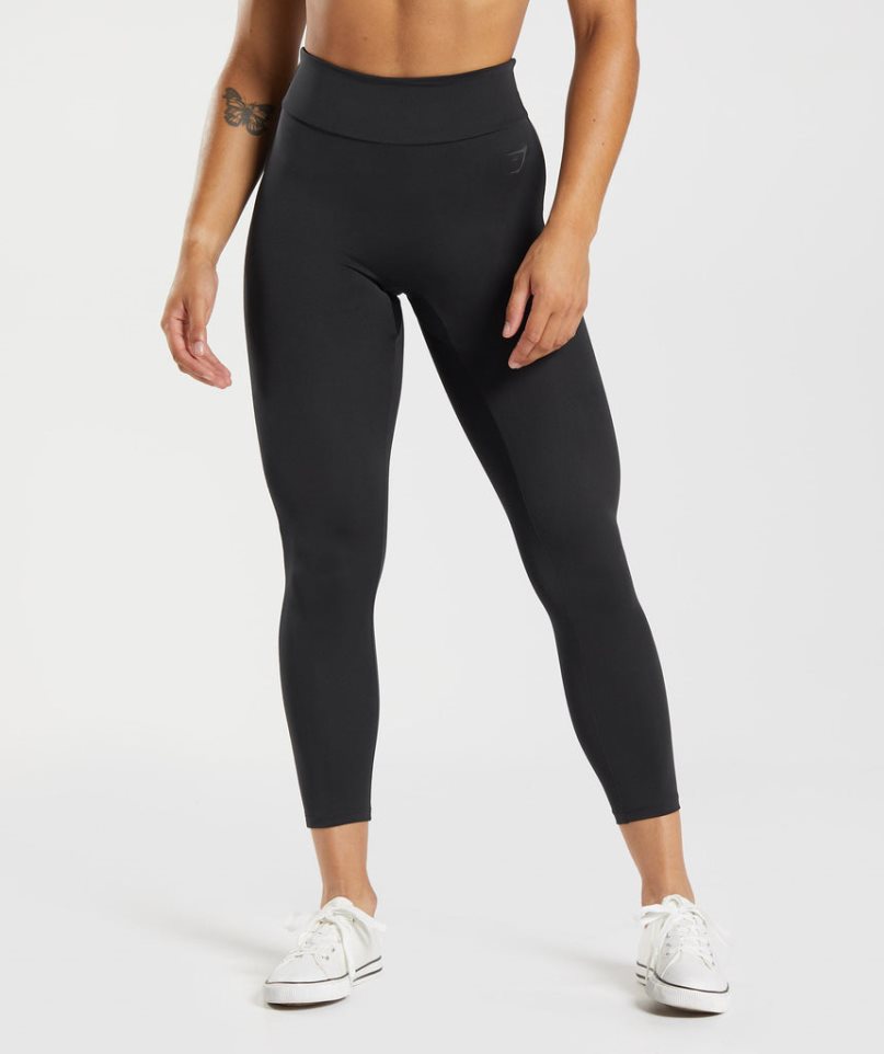 Legginsy Gymshark GS Power Original Damskie Czarne | PL 803FJX